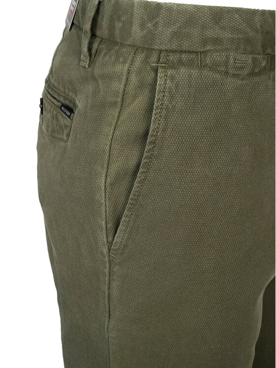 Tommy Hilfiger Tommy Hilfiger Kalhoty z materiálu MW0MW04651321 | Bleecker Slim Zelená Slim Fit