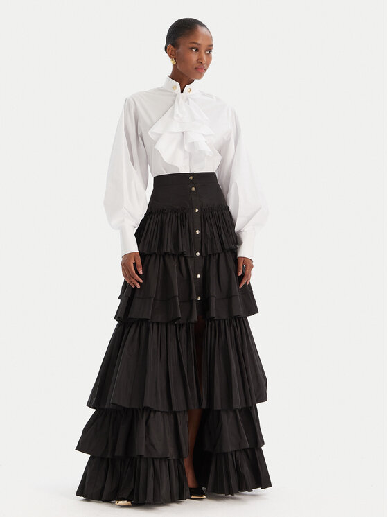 Babylon Babylon Maxi sukně MF0503 Černá Regular Fit