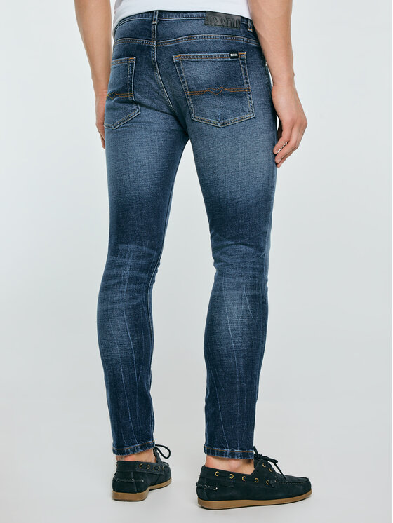 BIG STAR BIG STAR Jeansy OWEN Niebieski Skinny Fit