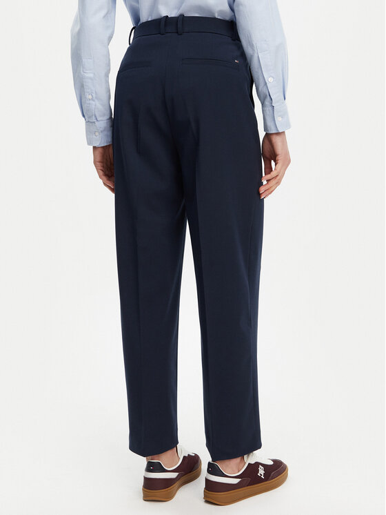 Tommy Hilfiger Tommy Hilfiger Chinosy WW0WW44793 Granatowy Tapered Fit
