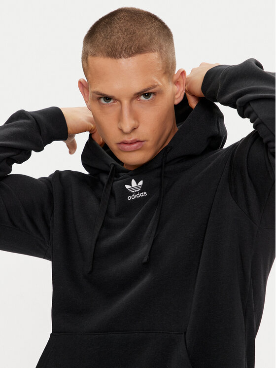 adidas adidas Μπλούζα Essentials+ Made With Hemp HR8618 Μαύρο Regular Fit