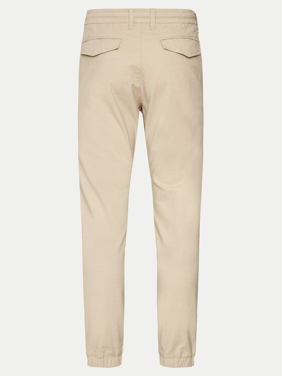s.Oliver s.Oliver Spodnie materiałowe 2143826 Beżowy Slim Fit