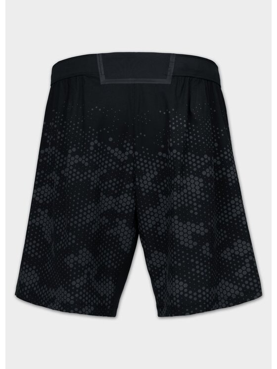 PITBULL PITBULL Szorty sportowe HEX CAMO HILLTOP Czarny Regular Fit