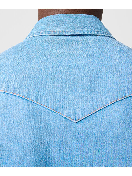 Wrangler Wrangler camicia di jeans 112362744 Blu Regular Fit