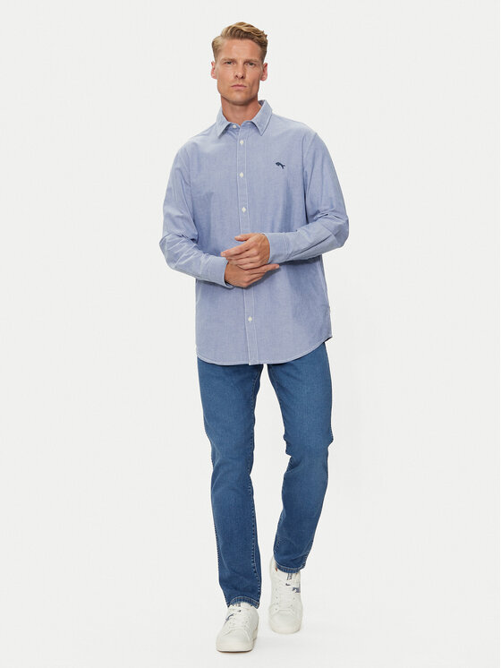 Wrangler Wrangler Koszula 112350481 Niebieski Regular Fit