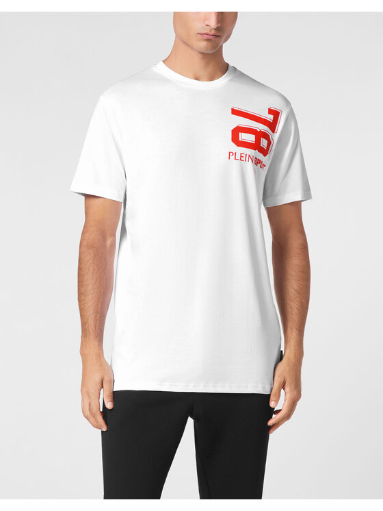 Plein Sport Plein Sport T-Shirt 14275 Biały Regular Fit