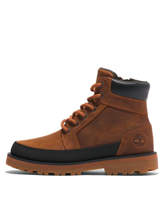 Timberland Timberland Pohodni čevlji Courma Kid Boot W/ Rand TB0A5XJ9F131 Rjava
