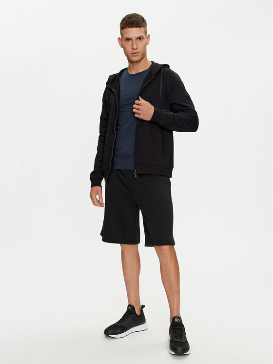 EA7 Emporio Armani EA7 Emporio Armani Світшот 6DPM12 PJOGZ 1200 Чорний Regular Fit