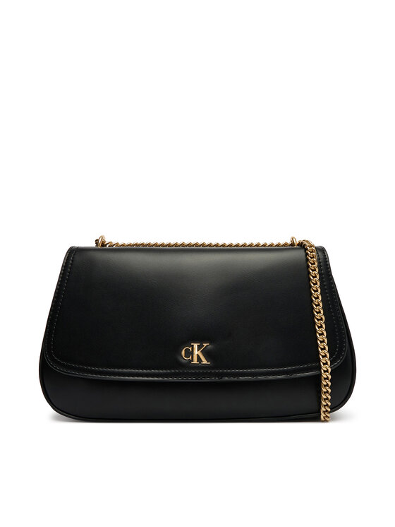 Calvin Klein Calvin Klein Kabelka Ck Convertible Chain Medium Bag LV04F3171G Čierna