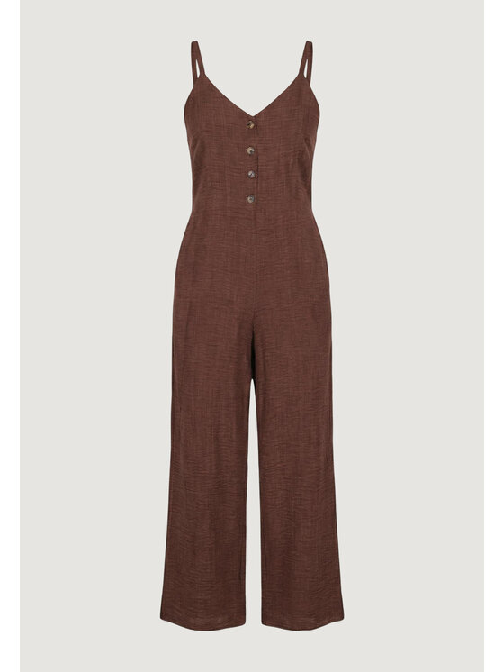 Artigli Artigli Jumpsuit CON BOTTONI Marrone To Fit