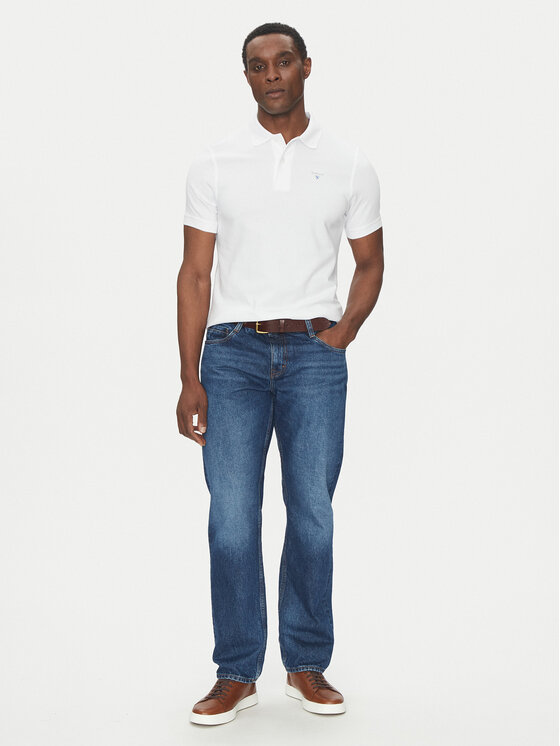 Barbour Barbour Polokošeľa Original Sports MML0358WH11 Biela Tailored Fit