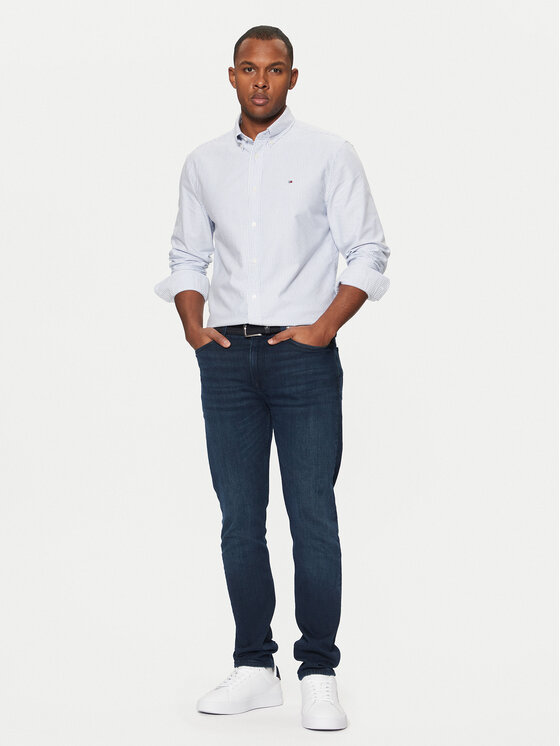 Tommy Hilfiger Tommy Hilfiger Blugi Bleecker MW0MW39042 Albastru Slim Fit