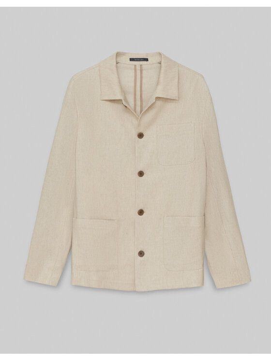 Borgio Borgio Koszula lodrino Beżowy Slim Fit