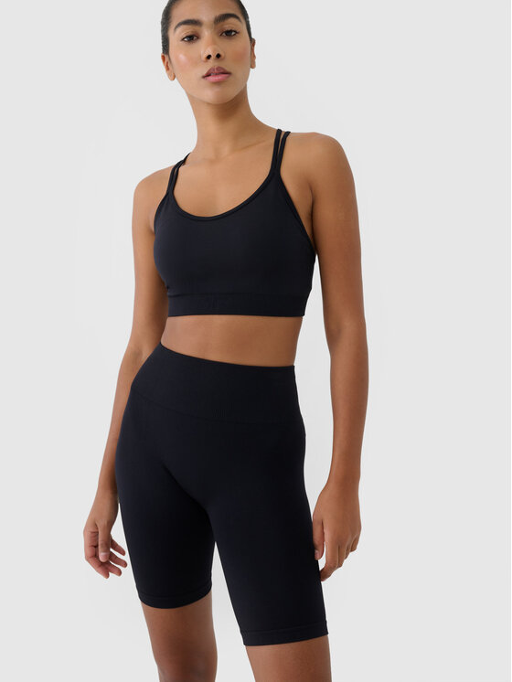 4F 4F Szorty sportowe MULTI ACTIVE Czarny Slim Fit