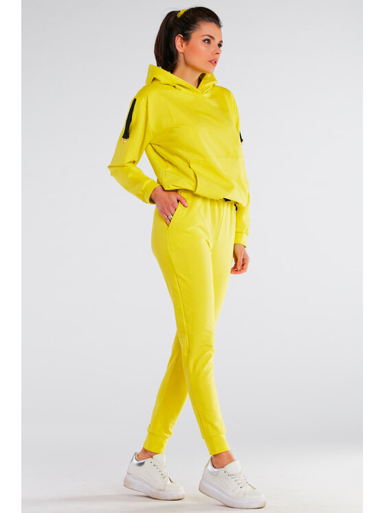Infinite You Infinite You Bluza M248 Żółty Basic Fit