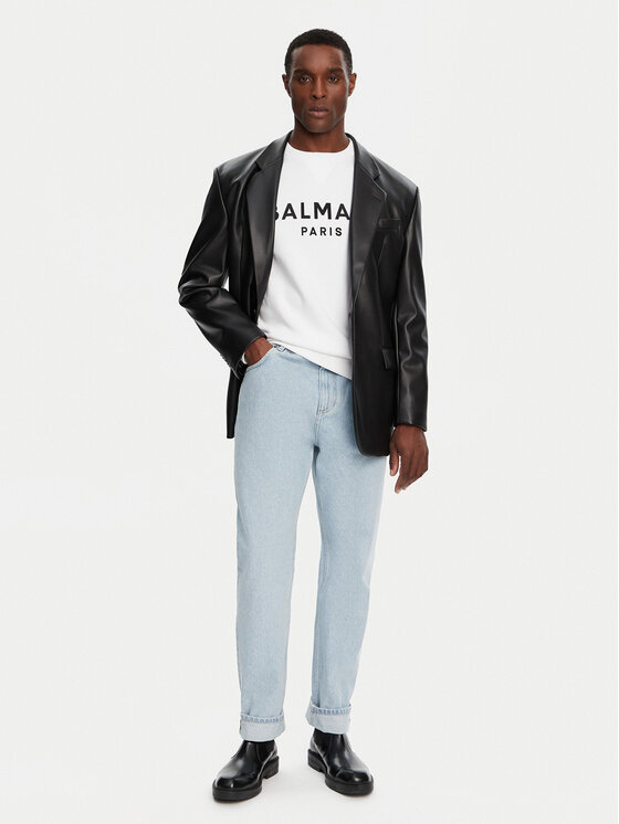 Balmain Balmain Jeansy DH1MI043DE59 Niebieski Regular Fit