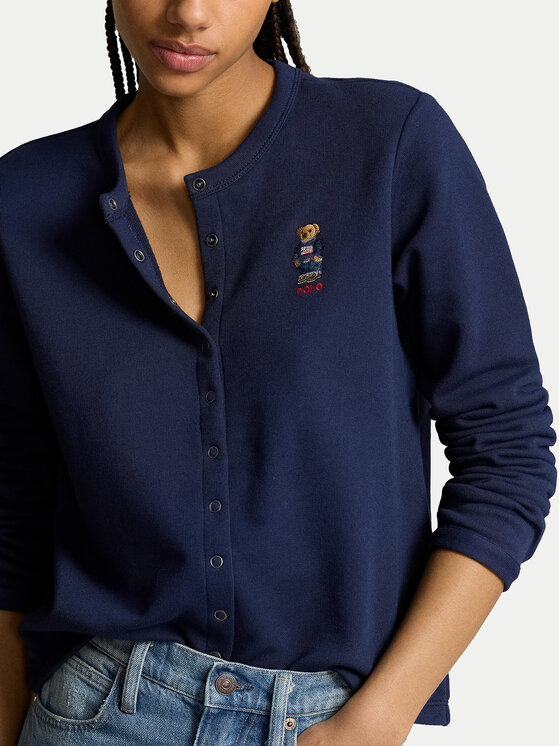 Polo Ralph Lauren Polo Ralph Lauren Pletena jopica 211955298001 Mornarsko modra Slim Fit