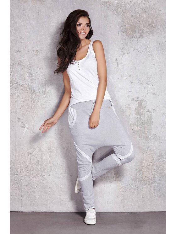 Infinite You Infinite You Dámské kalhoty M025 Šedá Basic Fit