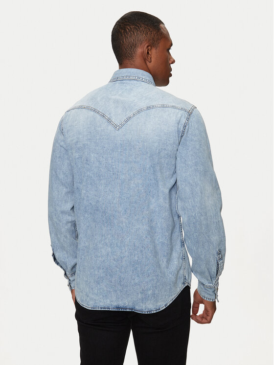 Versace Jeans Couture Versace Jeans Couture camicia di jeans 76GAL250 Blu Regular Fit