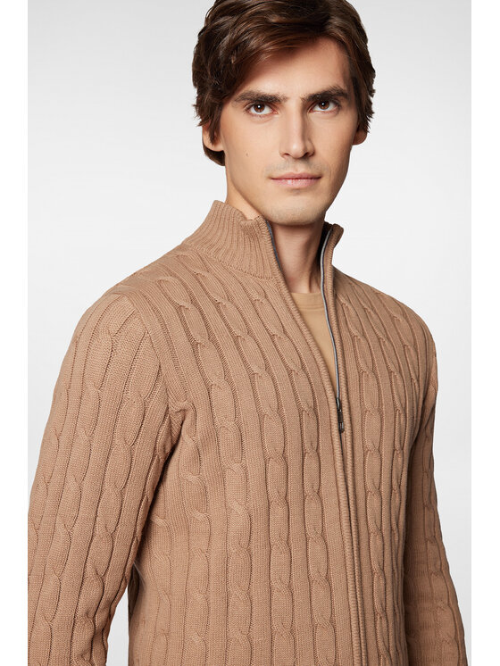 Próchnik Próchnik Kardigan PM9 SW073224000037 Beżowy Regular Fit