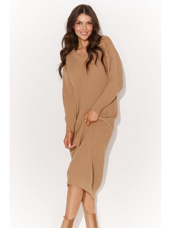Numinou Numinou Sweter NU_S94 Brązowy Regular Fit