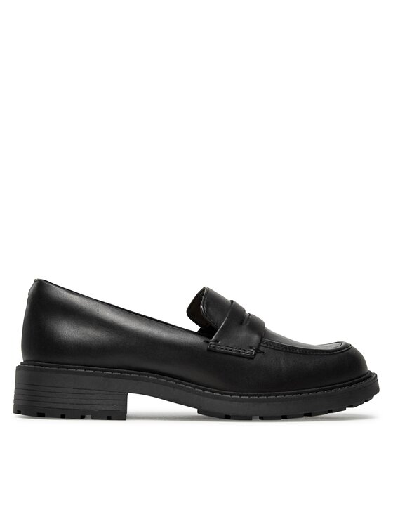 Pantofi Clarks Orinoco 2 Penny 261747864 Black Leather