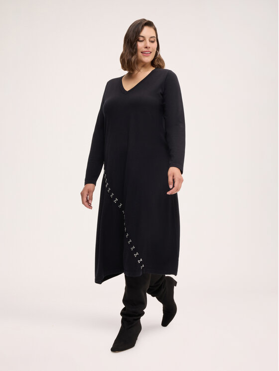 Fiorella Rubino Fiorella Rubino Sukienka koktajlowa 7602L001265N033 Czarny Regular Fit