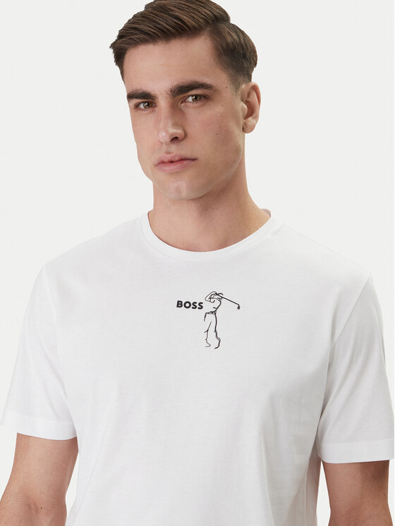 BOSS BOSS T-särk Birdie 50559387 Valge Regular Fit