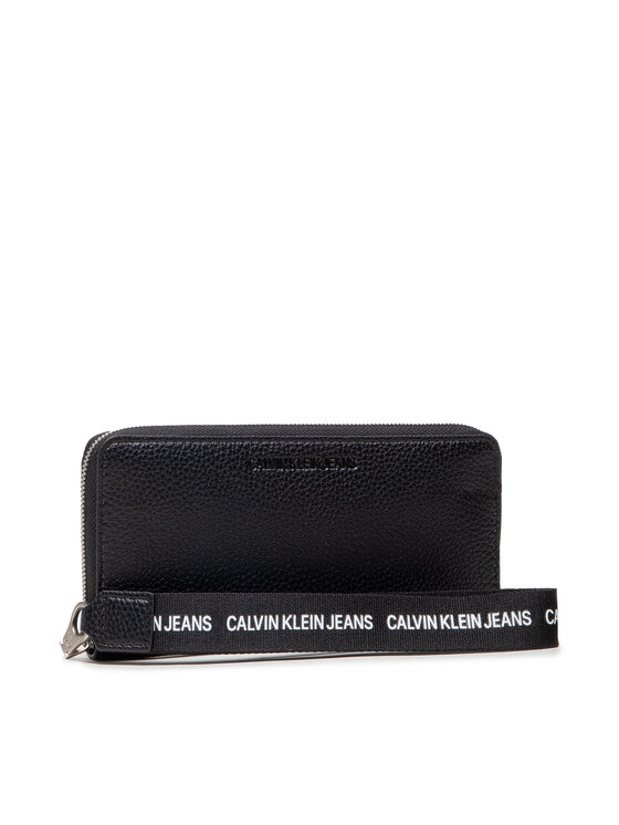 calvin klein black wristlet