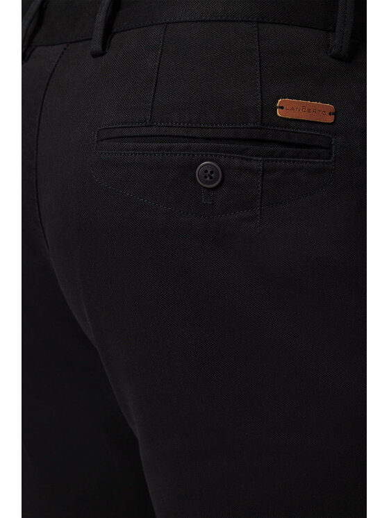 Lancerto Lancerto Spodnie materiałowe Monaco SP082123000006 Czarny Slim Fit