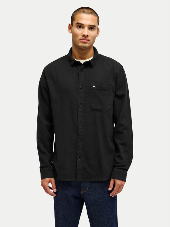 Quiksilver Quiksilver Košeľa Motherfly Solid EQYWT04651 Čierna Regular Fit