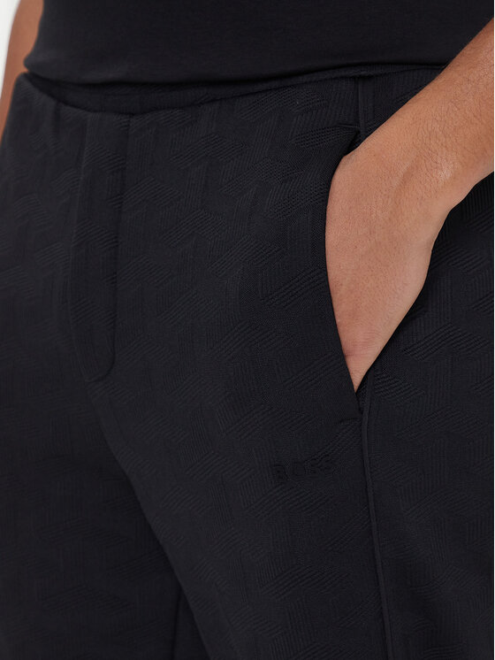 BOSS BOSS Pantaloni trening Mirror Long 50549713 Negru Regular Fit
