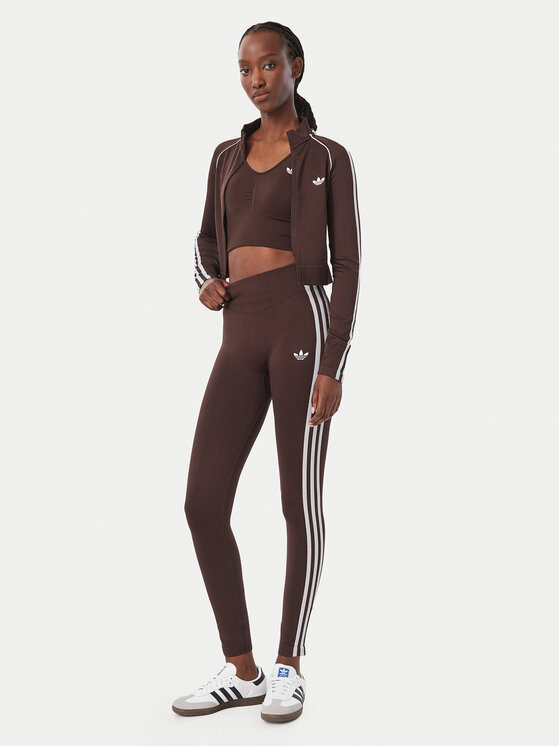 adidas adidas Spordirinnahoidja Essentials 3 Stripes Seamless Bralette KZ4107 Pruun