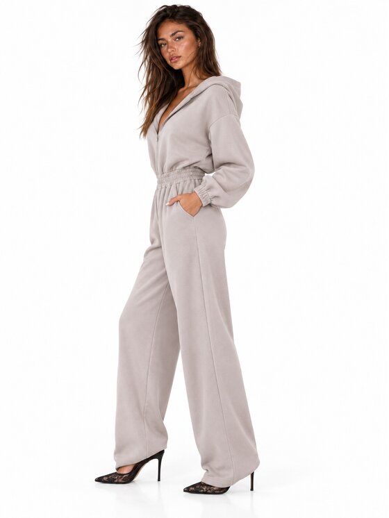 Agatha Studio Agatha Studio Kombinezon A26SS-AB-K06 Beżowy Oversize