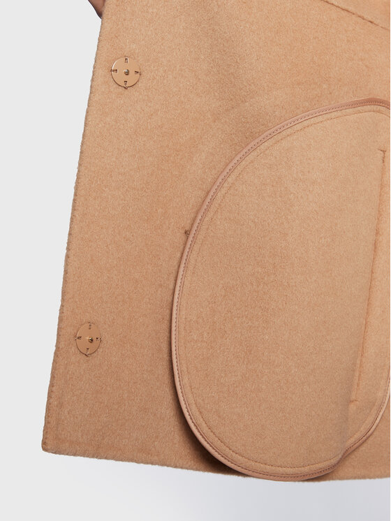 Marella Marella Villane mantel Era 30860227 Pruun Regular Fit