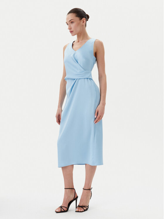 Rinascimento Rinascimento Rochie cocktail CFC0122928003 Albastru celest Regular Fit