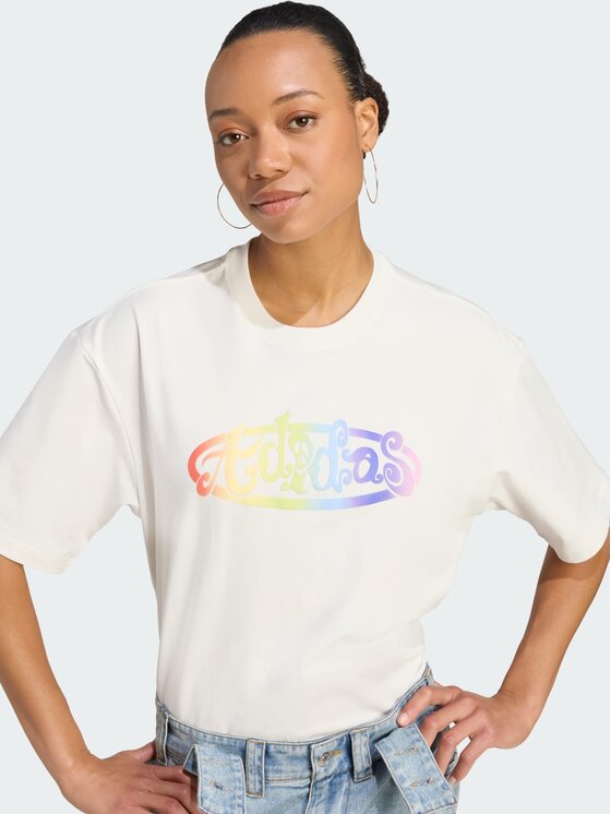 adidas adidas T-Shirt 153567 Biały Loose Fit