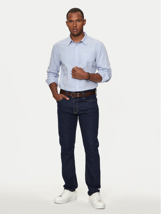 Guess Jeans Guess Jeans Cămașă M4YH35 WGCF1 Albastru celest Slim Fit