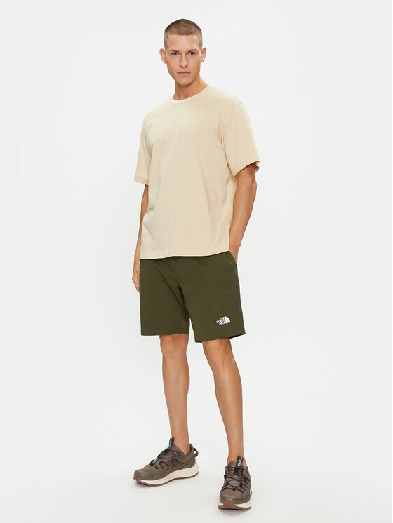 The North Face The North Face Pantaloni scurți sport Graphic NF0A3S4F Verde Regular Fit