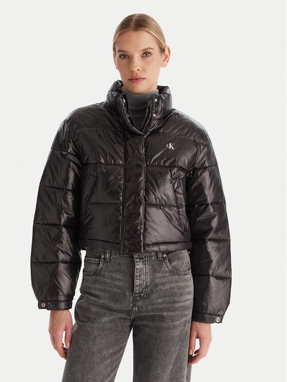 Calvin Klein Jeans Geacă de iarnă LV047D504G Negru Regular Fit