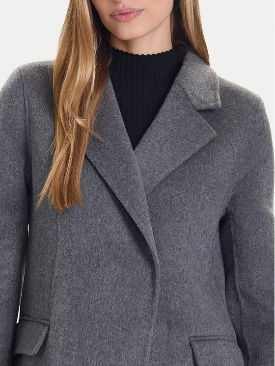 ViCOLO ViCOLO Palton de lână TF0073 Gri Regular Fit