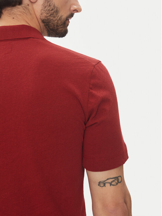 Marc O'Polo Marc O'Polo Polo 523 2091 53026 Czerwony Regular Fit