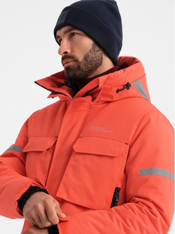 Ombre Ombre Parka OM-JALJ-0169 Oranžová Regular Fit