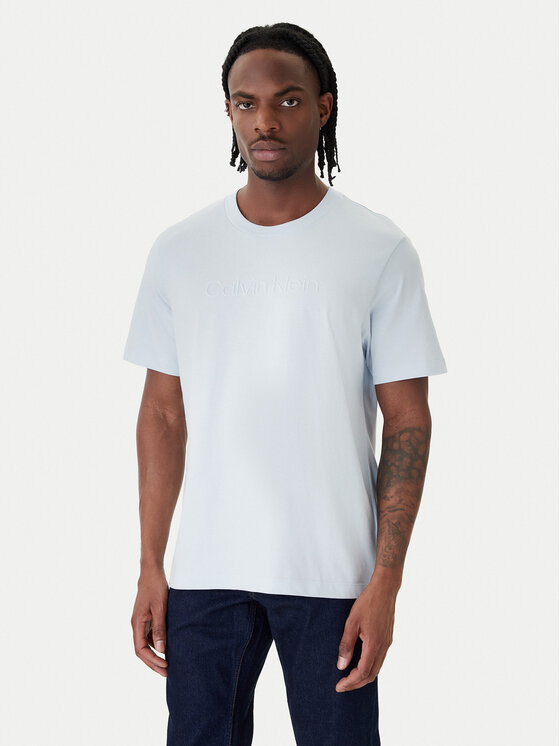Calvin Klein Calvin Klein Тишърт LV04LF811G Светлосин Regular Fit