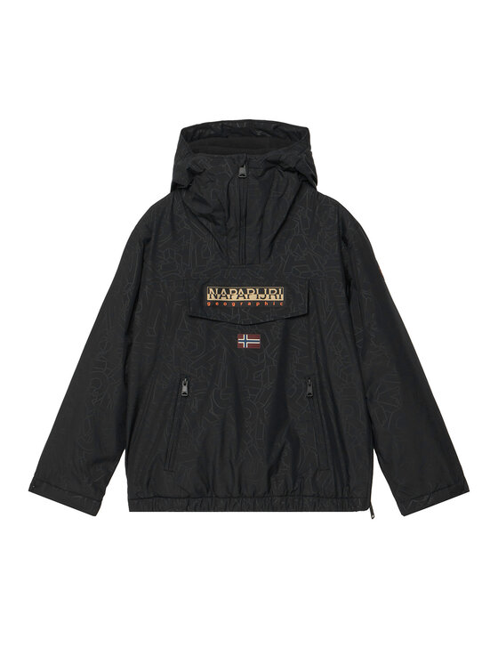 Napapijri Napapijri Anoraka virsjaka NP0A8A6J Melns Loose Fit