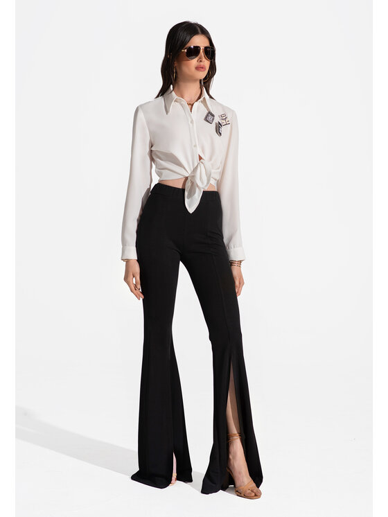 sax35th sax35th Legginsy WIDE Czarny Slim Fit
