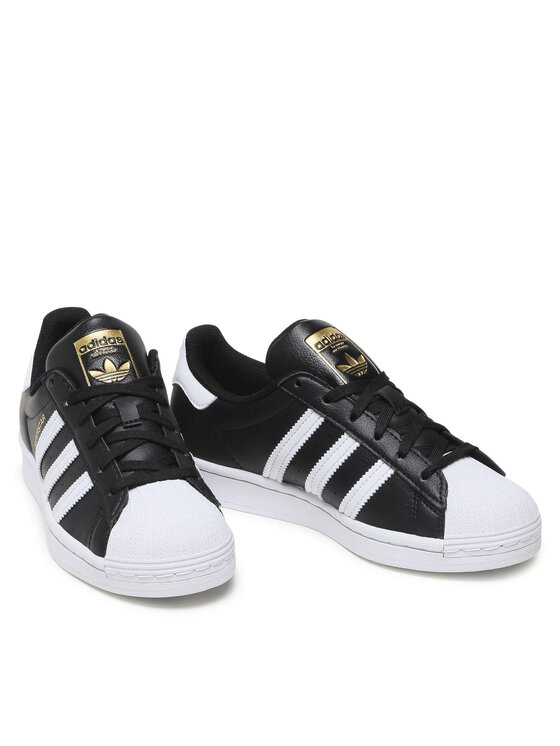 adidas adidas Sneakersy Superstar Vegan FW2296 Czarny
