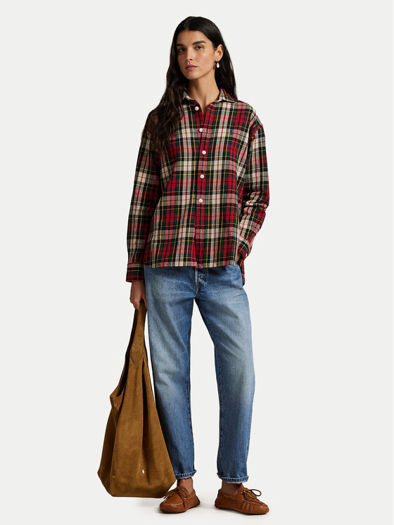 Polo Ralph Lauren Polo Ralph Lauren Marškiniai 211978159003 Raudona Relaxed Fit