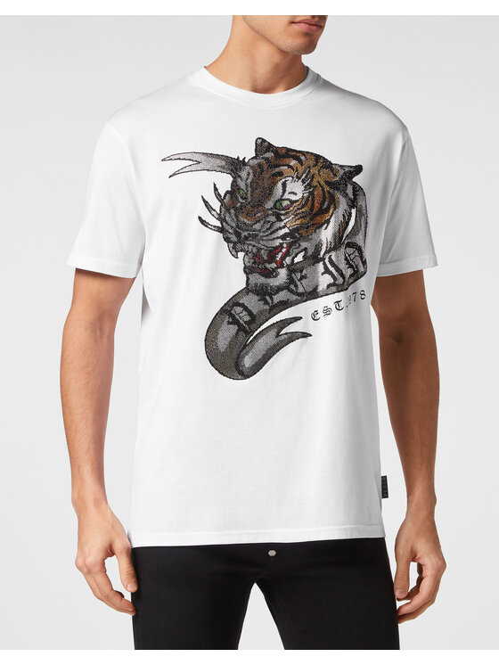 PHILIPP PLEIN PHILIPP PLEIN Tričko 14935 Biela Regular Fit