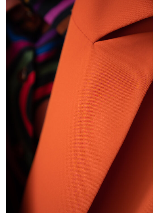 FIGL FIGL Marynarka M948 Pomarańczowy Regular Fit